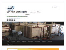 Tablet Screenshot of ddi-heatexchangers.com